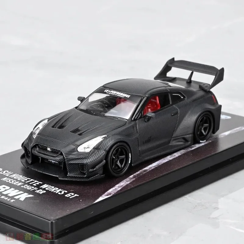 INNO 1/64 닛산 GTR R35 LBWK 합금 장난감, 자동차 다이캐스트 금속 모델 선물