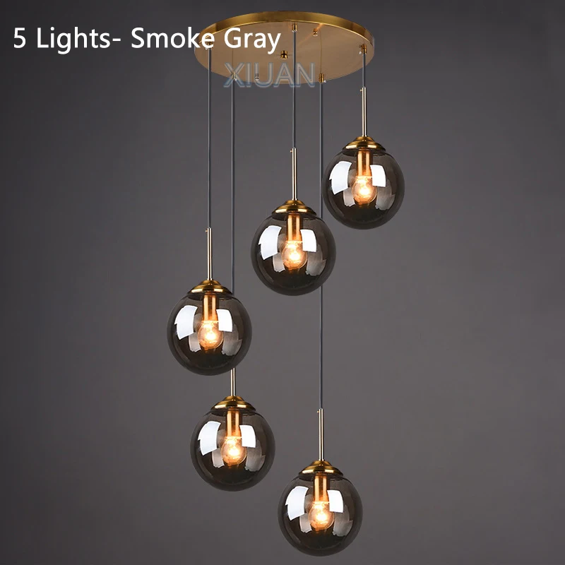 XIUAN Bernstein LED Pendant Lamp Smoky Gray 3