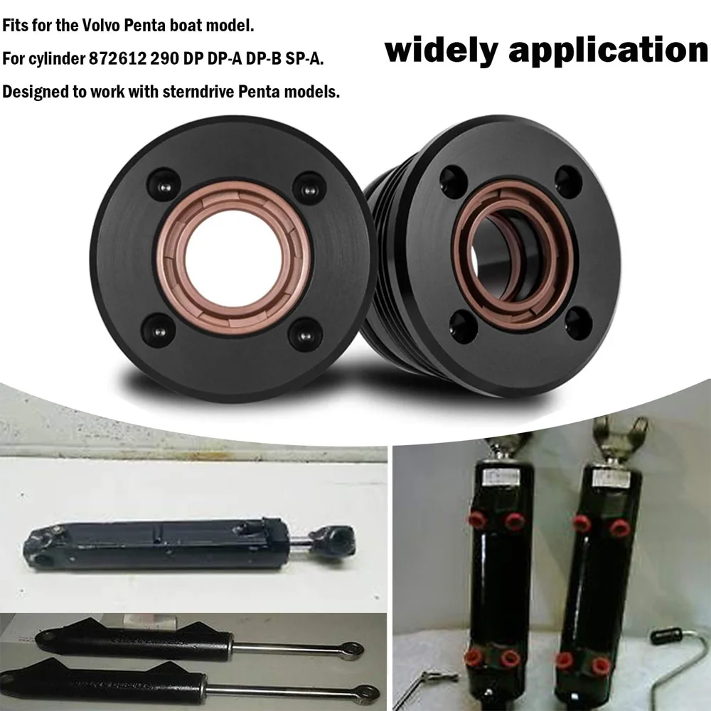 Trim Cylinder RAM Rebuild Kit Fit for Volvo Penta Trim Cylinder 3860881 290 872612 872837 Duo Prop(2PCS)