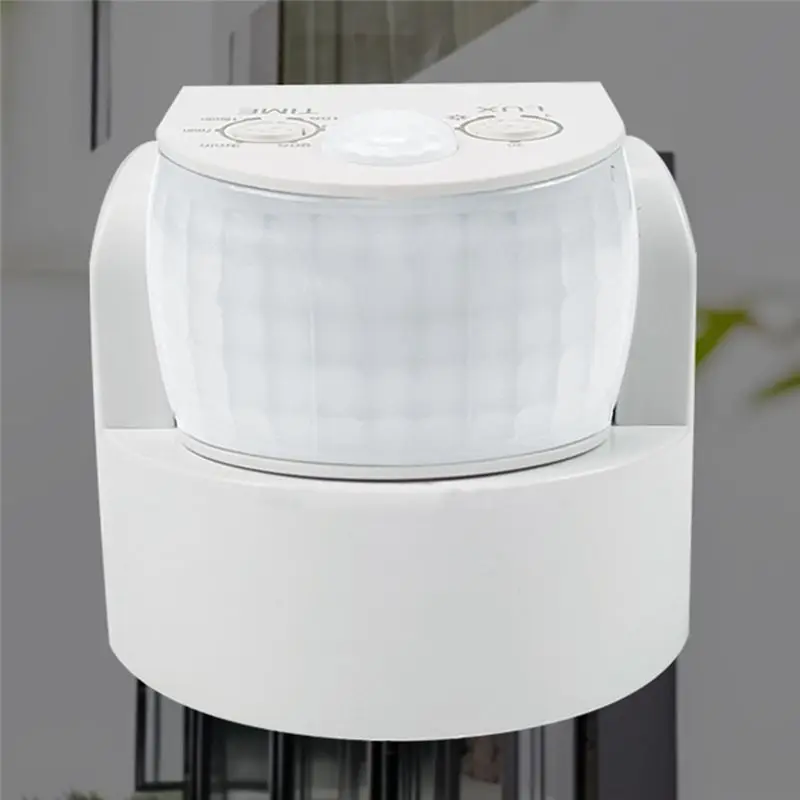 A14M Waterproof Double Infrared Probe Motion Sensor IP65 AC 220V-240V PIR Motion Detector Automatic 120 °Black