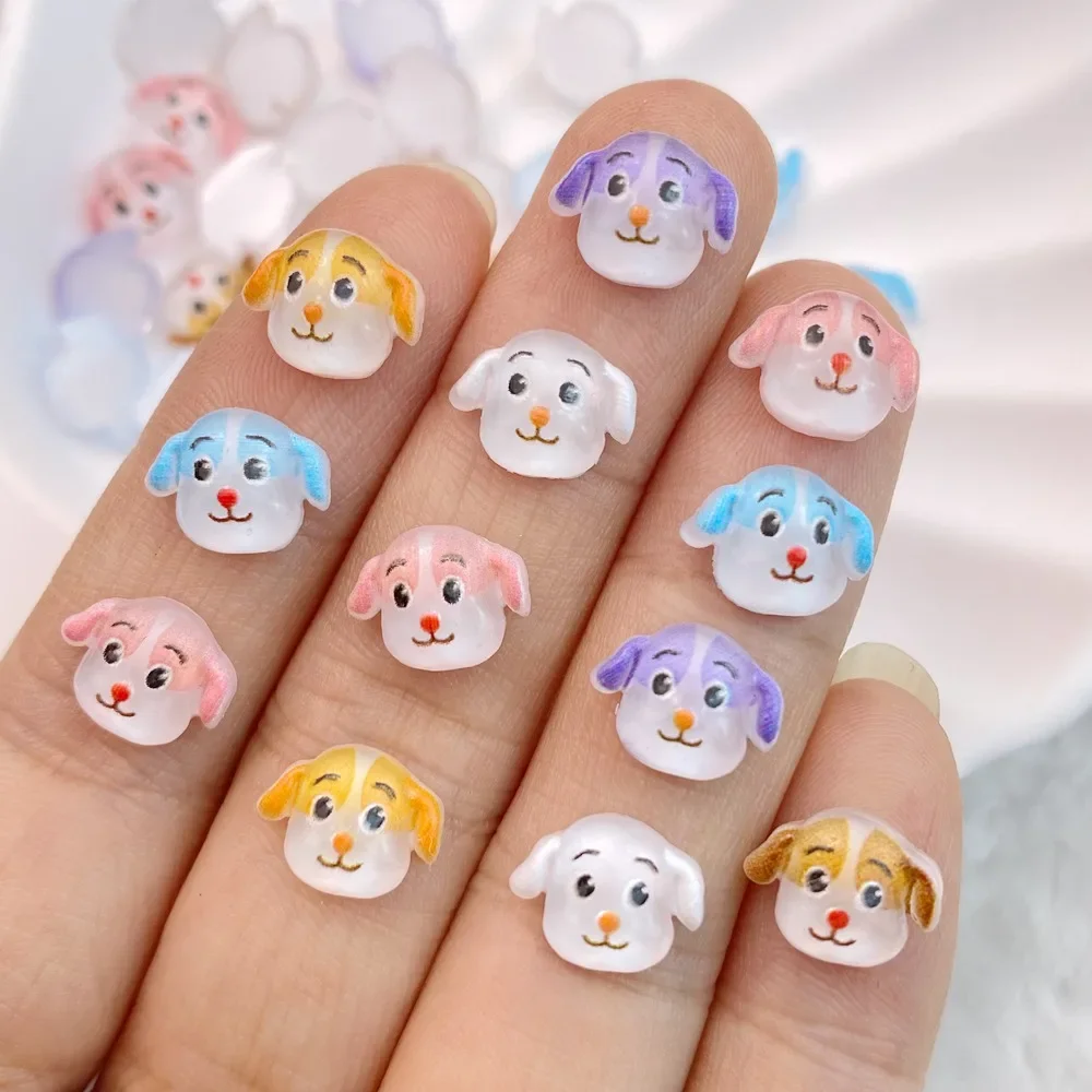 50PCS New Cute Cartoon puppy series 3D Cabochon Scrapbooking DIY Jewelry Ornament Manicure Decorate Accessories