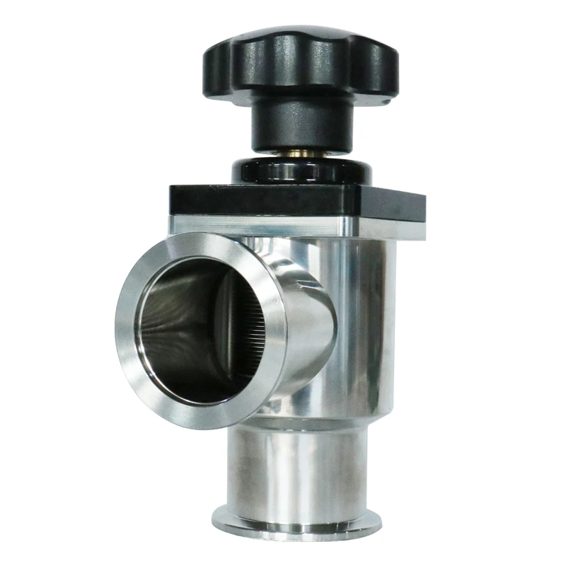 Professional Ultra-High Vacuum Angel Valve Manual KF NW Structure