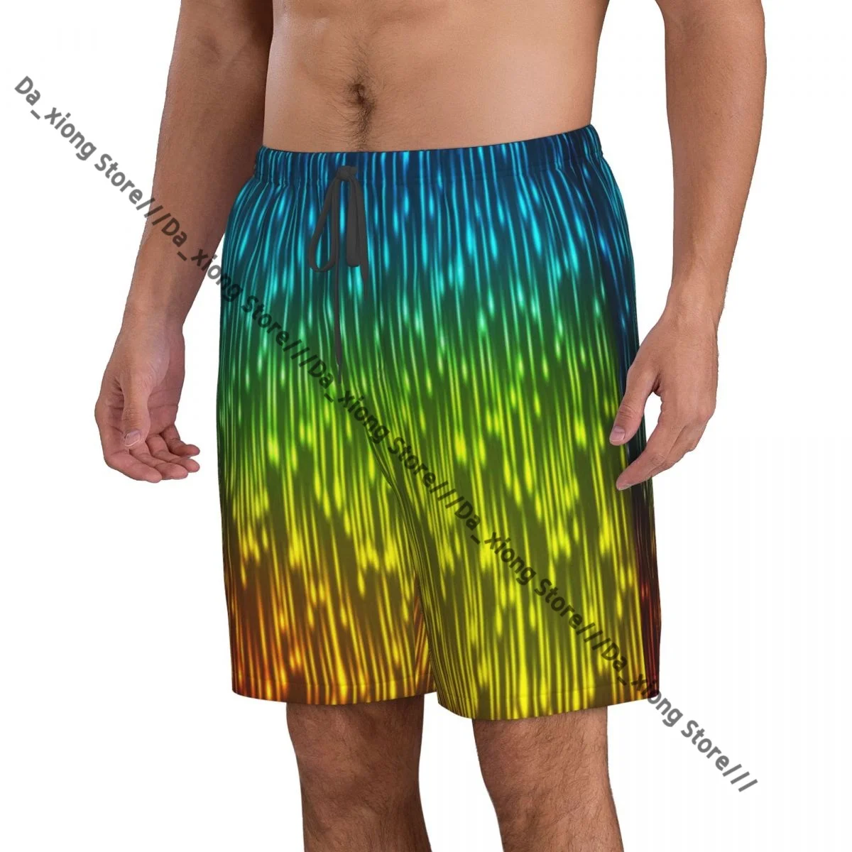 Men Beach Short Quick-drying Swimming Trunk Galaxy Universe Outer Space Inspired Technical Rain Swimwear Swimsuit Bathing Shorts