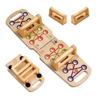 Wooden Push-up Stand Fitness Muscle Power Strength Training Folding Press Rack Push up Board for Exercise