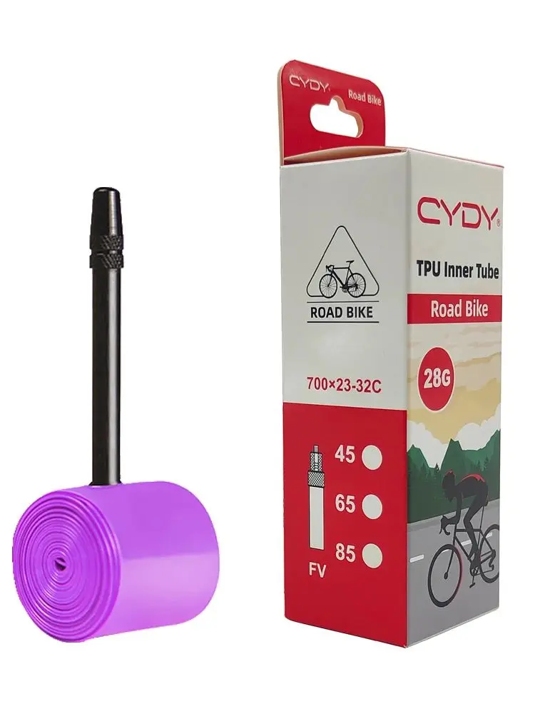 CYDY Rennrad-Schlauch 700x23C 25C 26C 27C 28C 30C 32C Fahrradreifen Schlauch 700C Pneu Aero French Ventil 28g