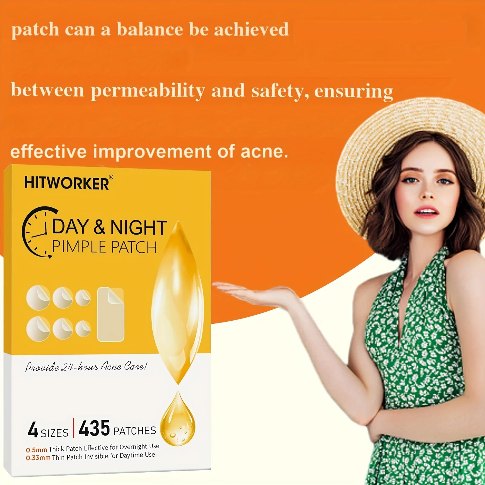 435 pieces of transparent acne patches, alcohol-free, gentle and non-irritating, for deep cleansing and acne removal view 5