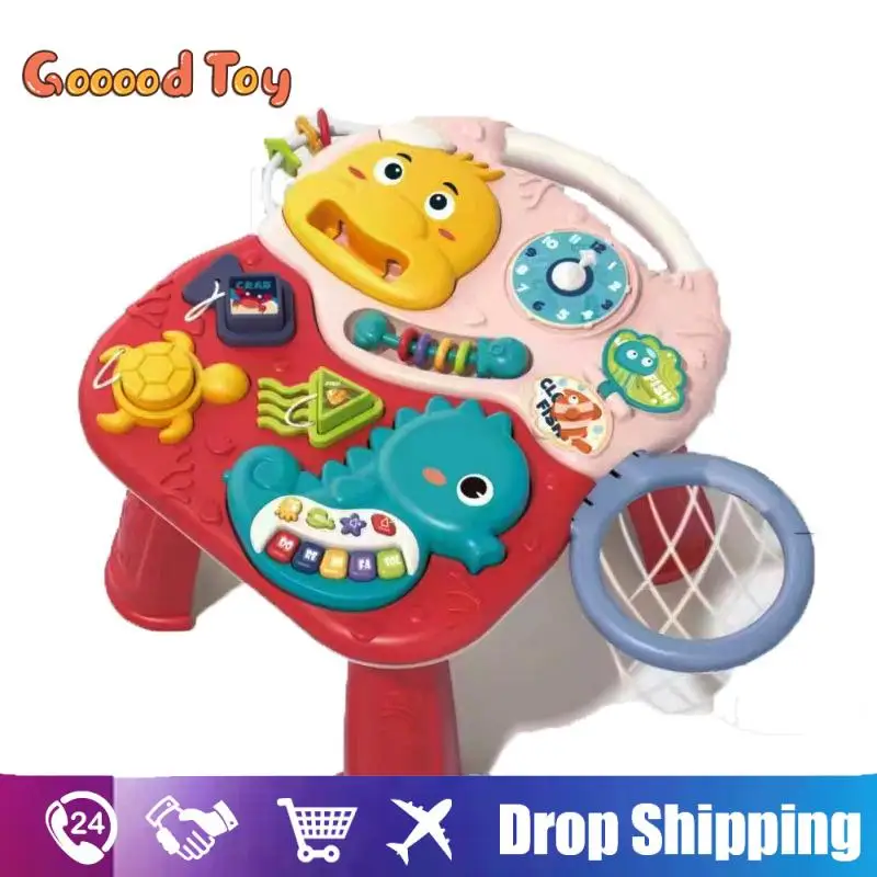 

Baby Walker Stroller Walking Activity Table Musical Toys Sound Games for Babies Sensory Toys Movement Developing Educational Toy