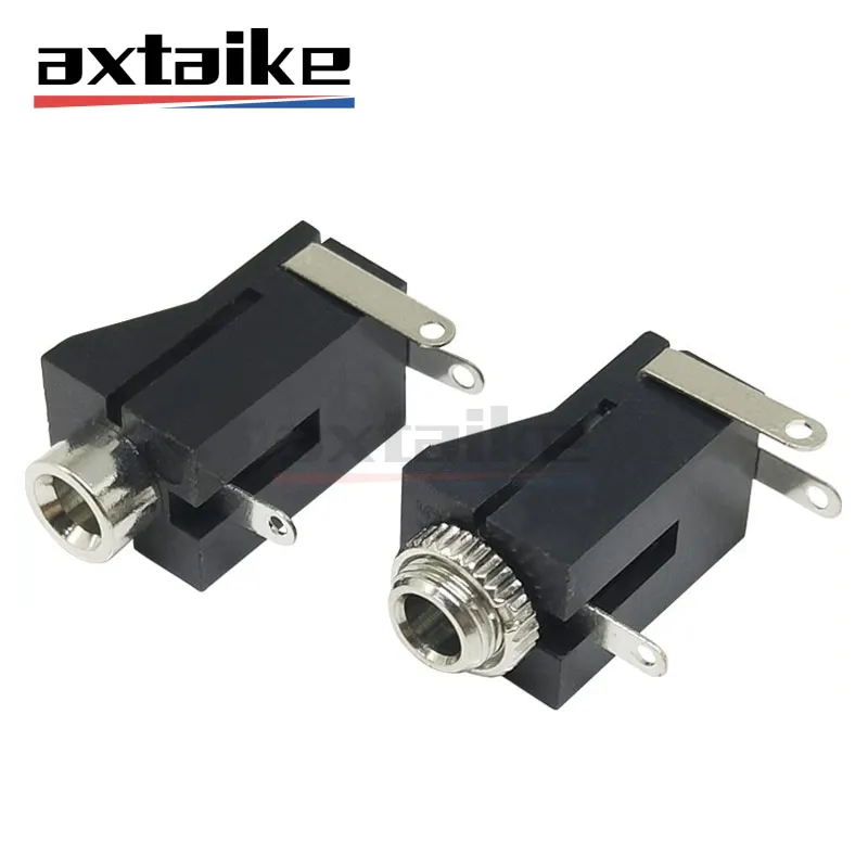 10PCS PJ302 PJ-302 PJ-302M 3.5MM Female Audio Connector 3 Pin DIP Headphone Jack Socket Single Track