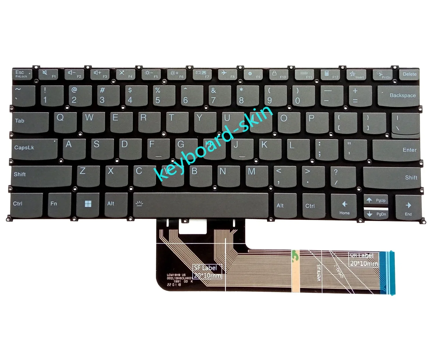 New US Keyboard with-Backlit without-frame for Lenovo Flex 5-14ARE05 5-14IIL05 5-14ITL05 5-14ALC05  series laptop