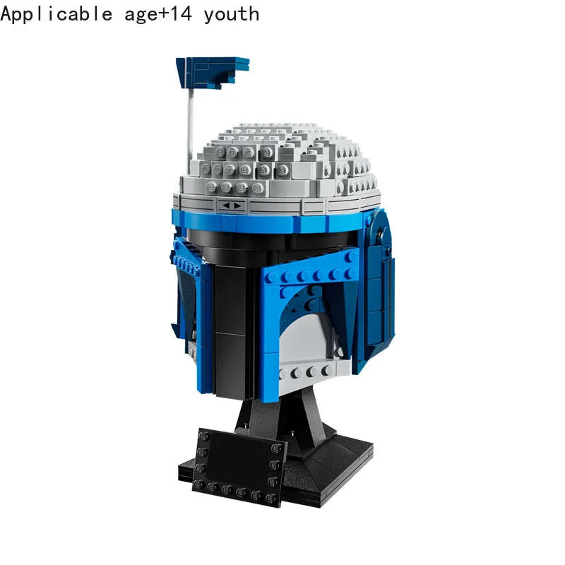 

new 616pcs Moc 75408 Mandalorian Jango Fett Helmet Model Building Blocks Bricks Diy Assembly Educational Toy Kid Gift