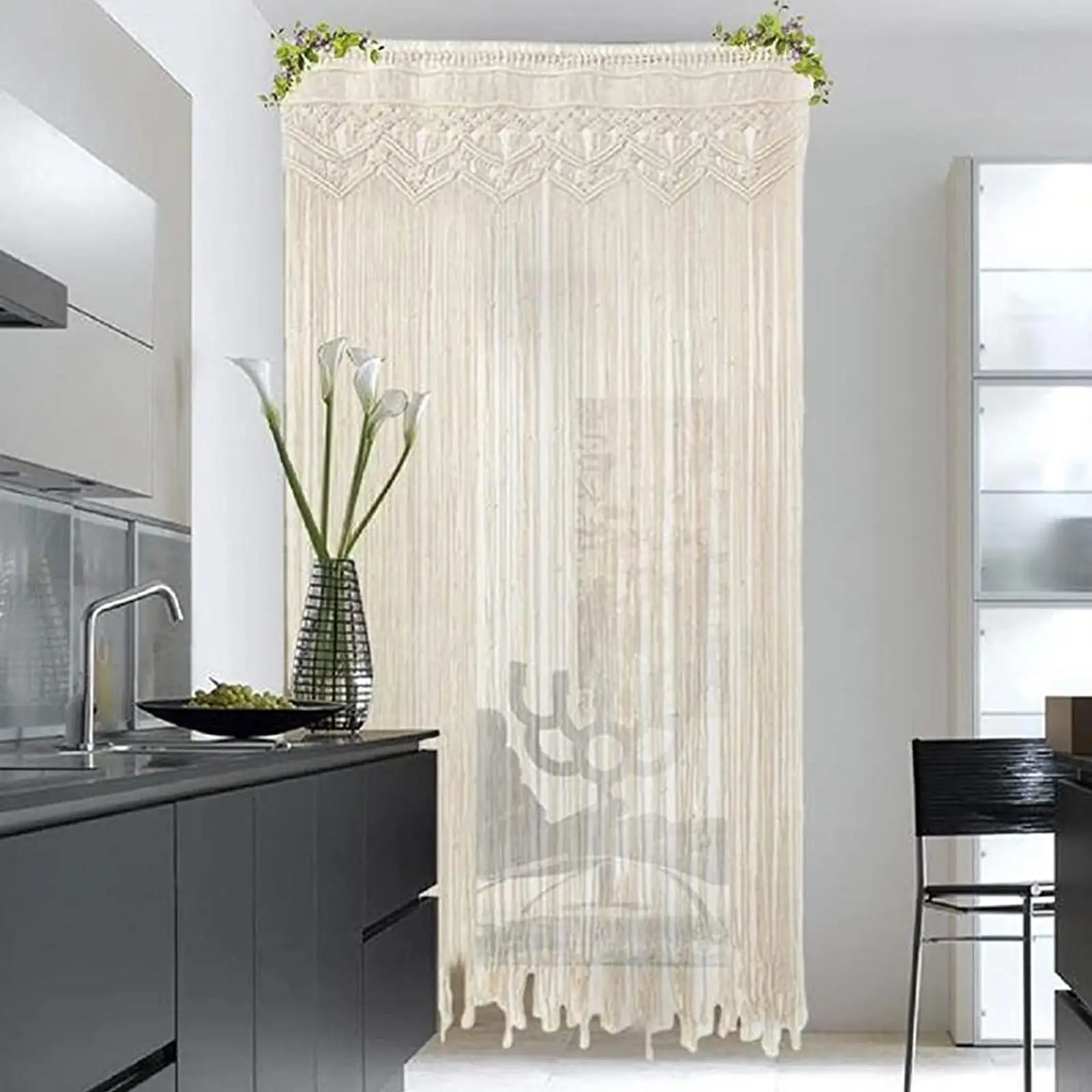 

Wall Hanging Tapestry Cotton Rope Woven Tapestry for Home Wedding Backdrop