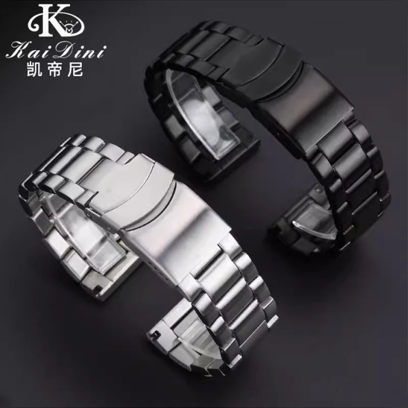 22mm 23mm Stainless steel watch strap Fold Buckle Watchband for 3051 3150 8800 3080 Men Bracelet