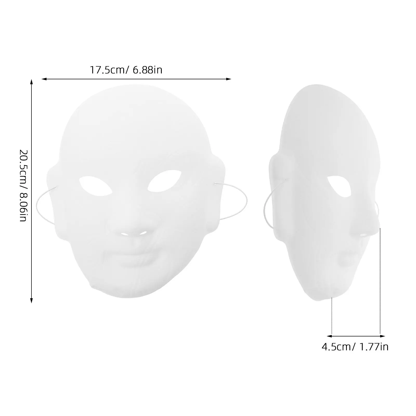 Peking Opera Face Mask Blank Embossed DIY Paintable Creative Preschool Art Theater Props Cultural Expression Traditional Chinese