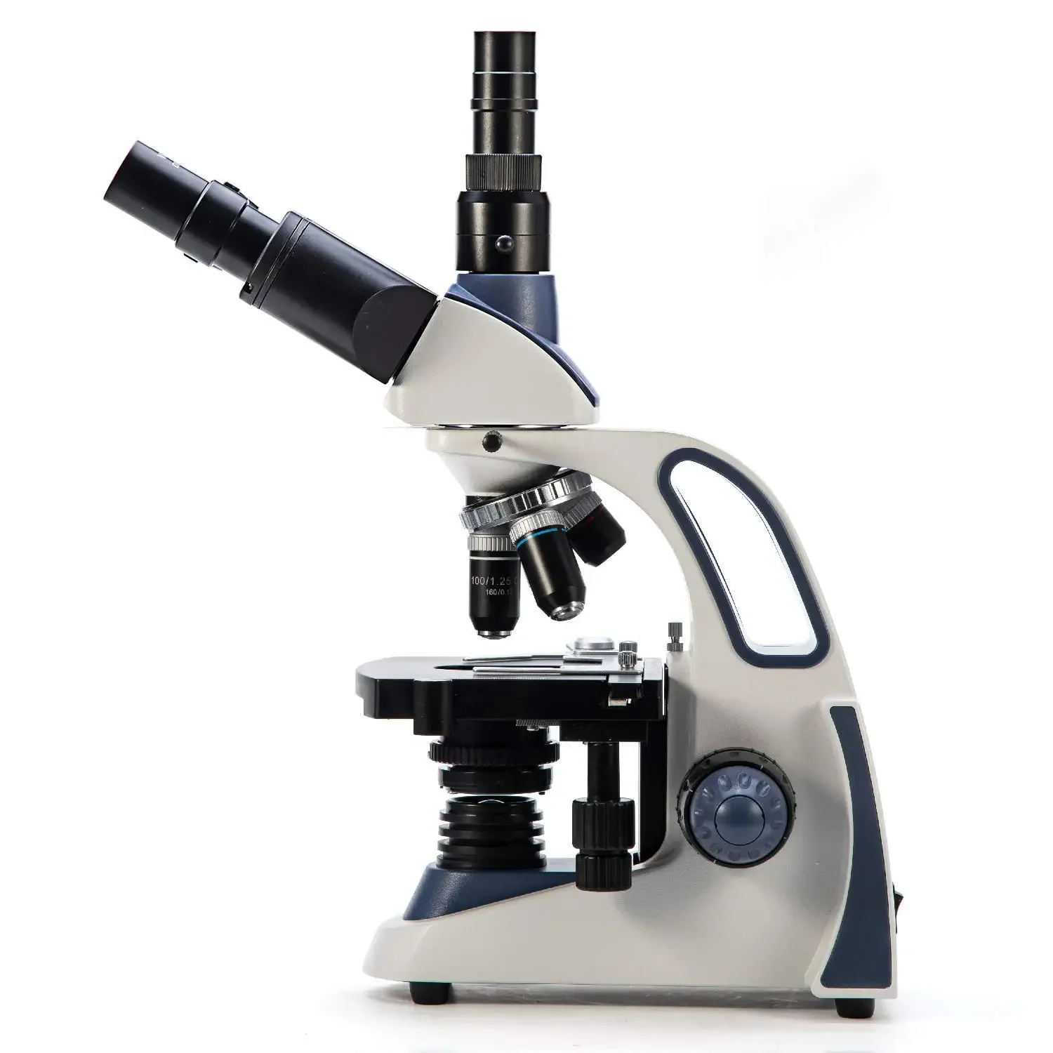 Trinocular Microscope Compound Lab,w/ Wide-Field 10X/25X Eyepieces,for SW380T 40X-2500X Magnification,Ultra-Precise Focusing