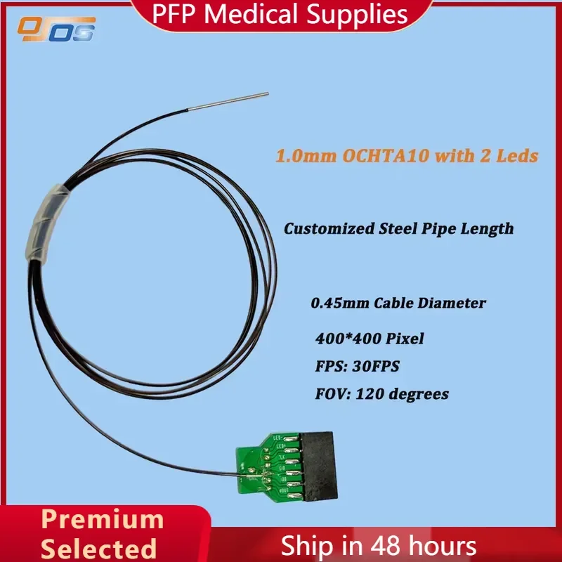 AP08 for OCHTA10 1.0mm Ultra Slim Digital Camera Module Dual LEDs 2.5m Cable Medical Component for Imaging