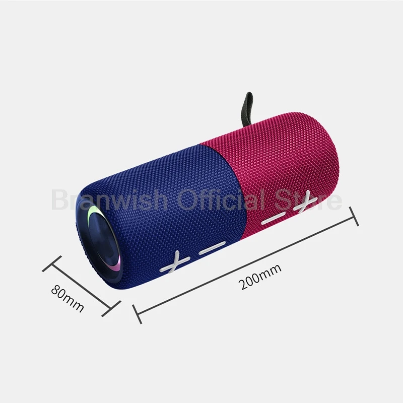 2 × 10 W magnetischer Lautsprecher 2-in-1-Bluetooth-Lautsprecher 4000 mAh Subwoofer IPX6 wasserdichte Audio-RGB-Leuchten TWS für Zuhause, draußen, drinnen