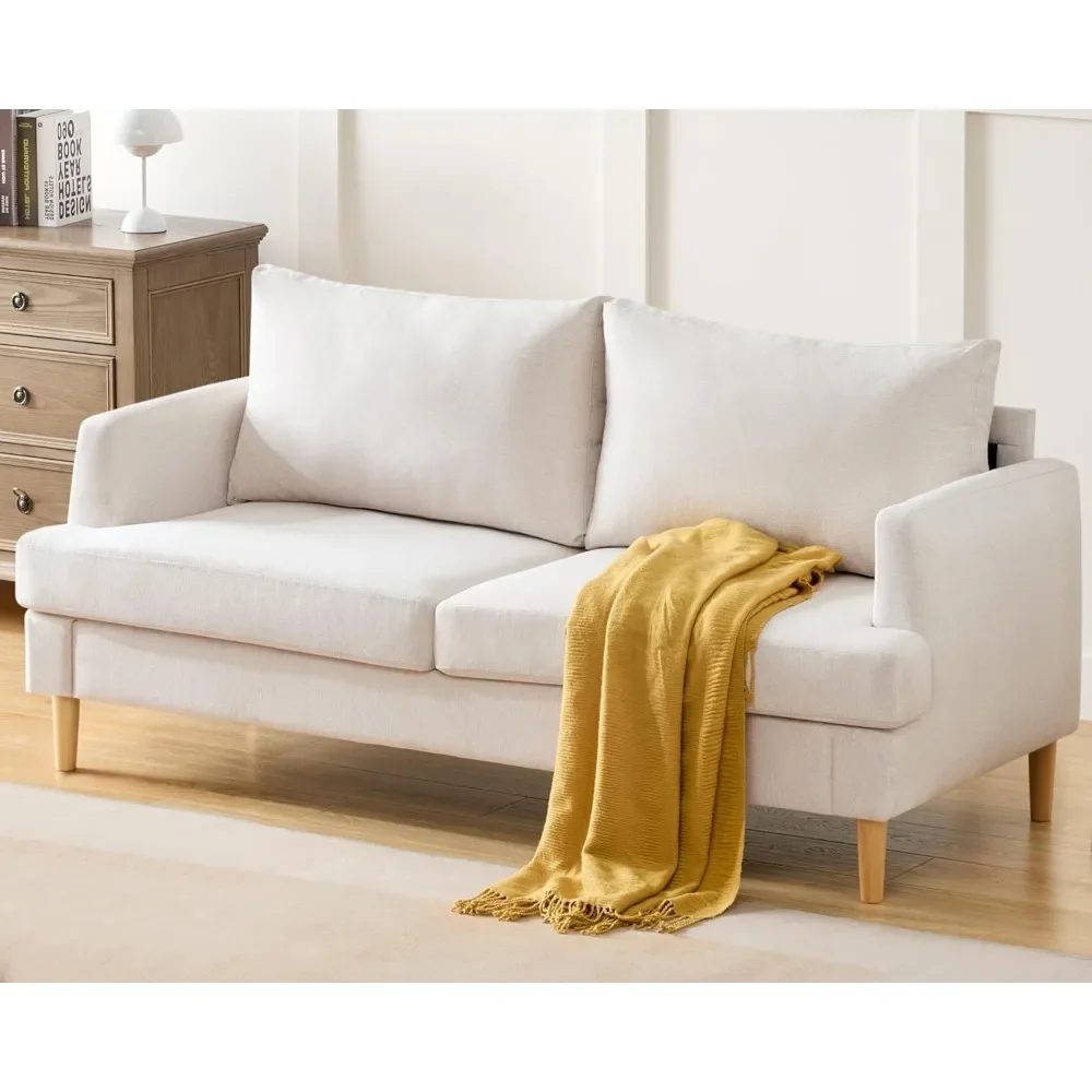 

Small Loveseat Sofa for Living Room - 70'' Couch with USB for Bedroom and Office - Modern Love Seat Sofa Deep Seating