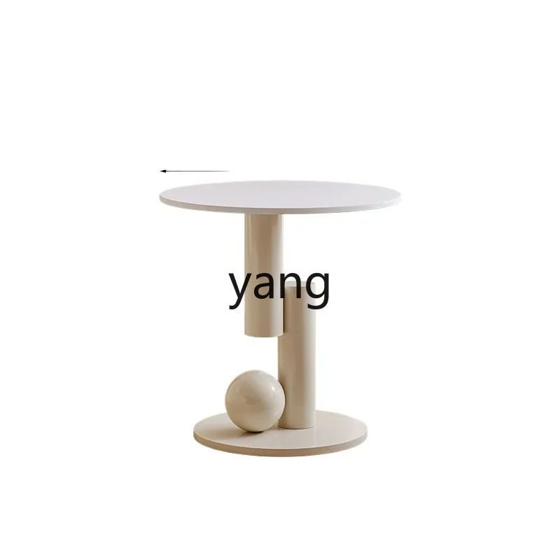 

yjq cream wind rock slab edge few household small apartment living room sofa corner few simple bedside small round table