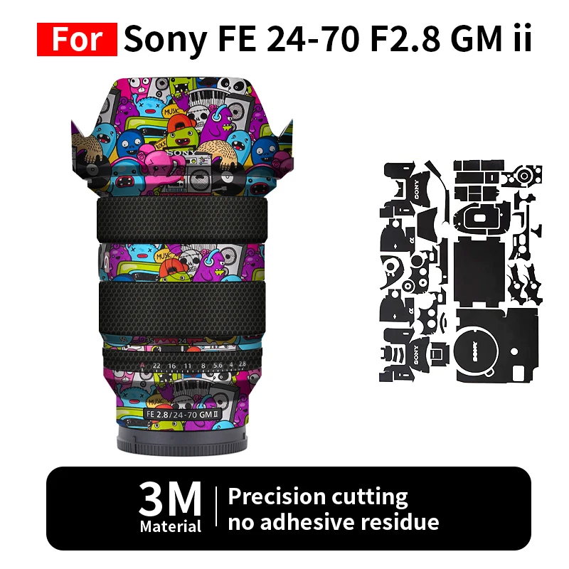 

Mebont For Sony 2470gmii Skin Sony FE 24-70mm F2.8 GM II Camera Lens Sticker Protective film full coverage protection no residue