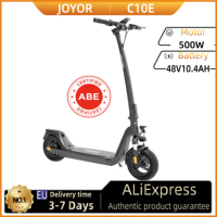 JOYOR C10E(ABE) Electric Scooter 500W 48V 10.4Ah Atdul E-Scooter 25km/h Speed 30-50km Range 10 Inch Tires Foldable City EScooter