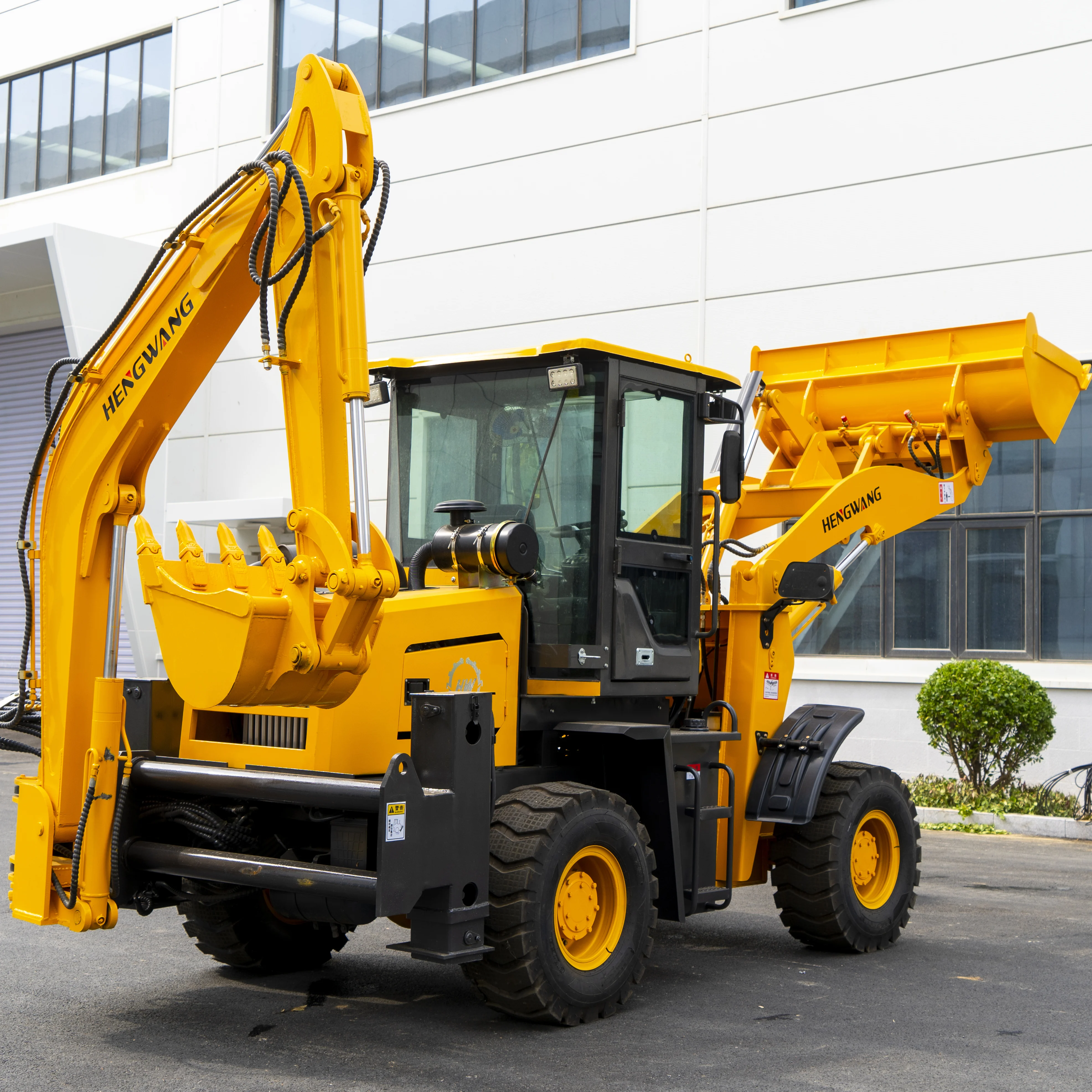 New 5 Ton Diesel Excavator Loader 4WD All-Terrain Backhoe Loader Agricultural Construction Machinery Excavators Tractor Custom