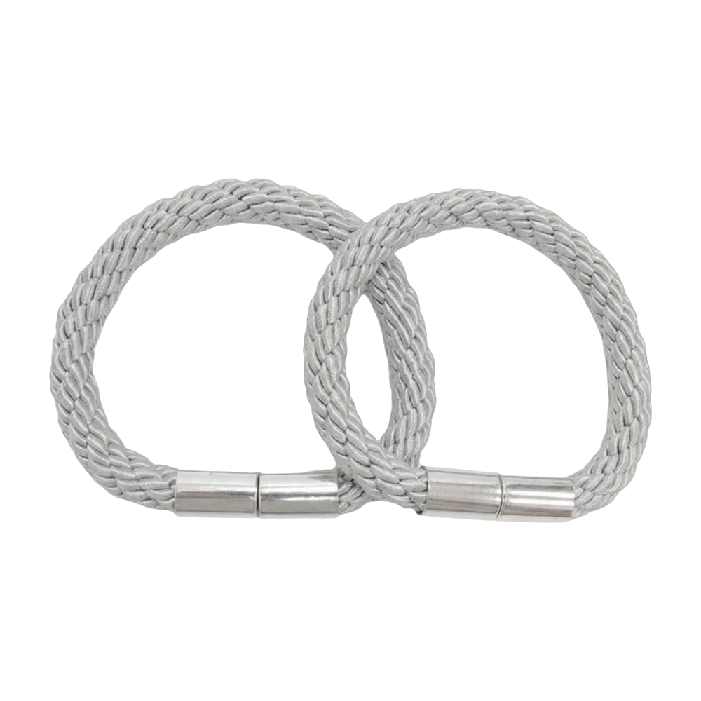 2Pcs Simple Braided Rope Curtain Tiebacks Strong Magnet Elegant Curtain Strap Boho Non Perforated Curtain Buckle Home