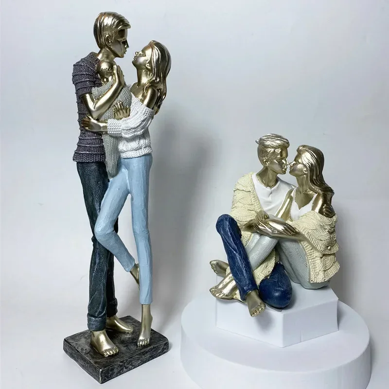 European Style Resin Colored Figurine, Desktop Display Decors, Family Present, Home Accessories, Gifts, Home Accessories, 32cm