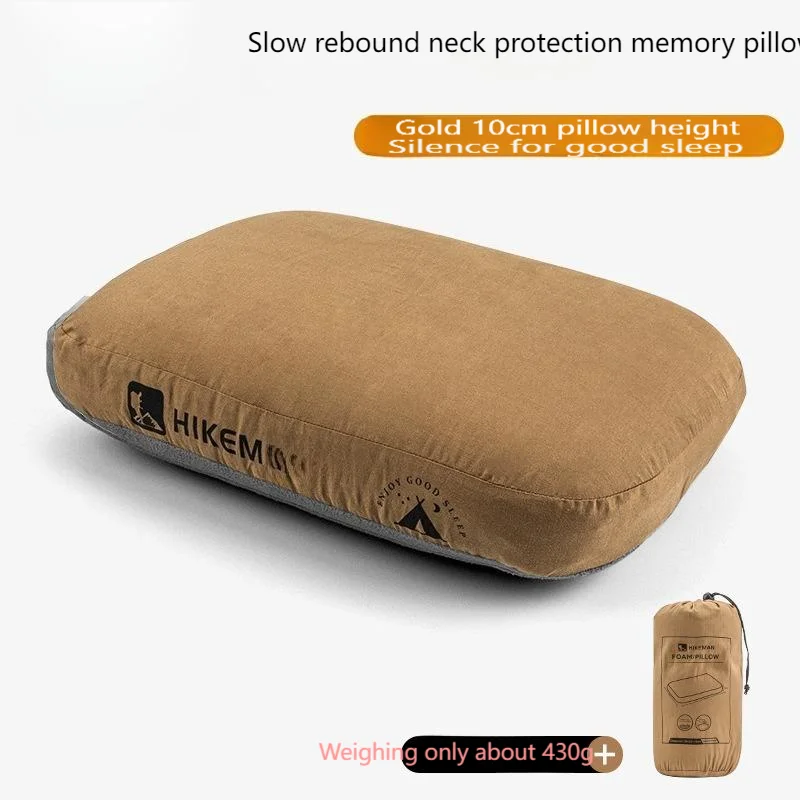 

Memory Foam Travel Pillow - Portable Cervical Support Pillow for Camping & Office Nap, Slow-Rebound Viscoelastic Neck Rest