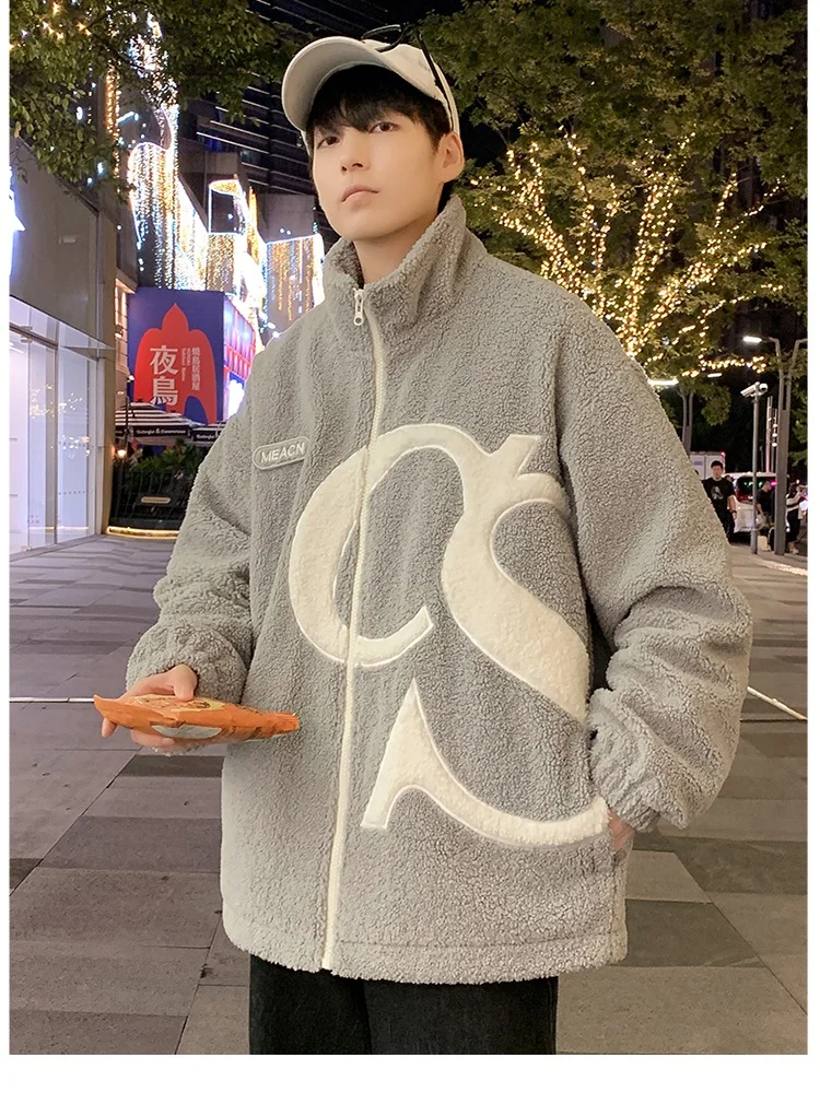 

Модная парная куртка-пуховик из овчины для молодежи, мужская, в стиле Hong Kong Sle Fashion Brand, INS, 90% пух, стеганая, из полиэстеровой ткани