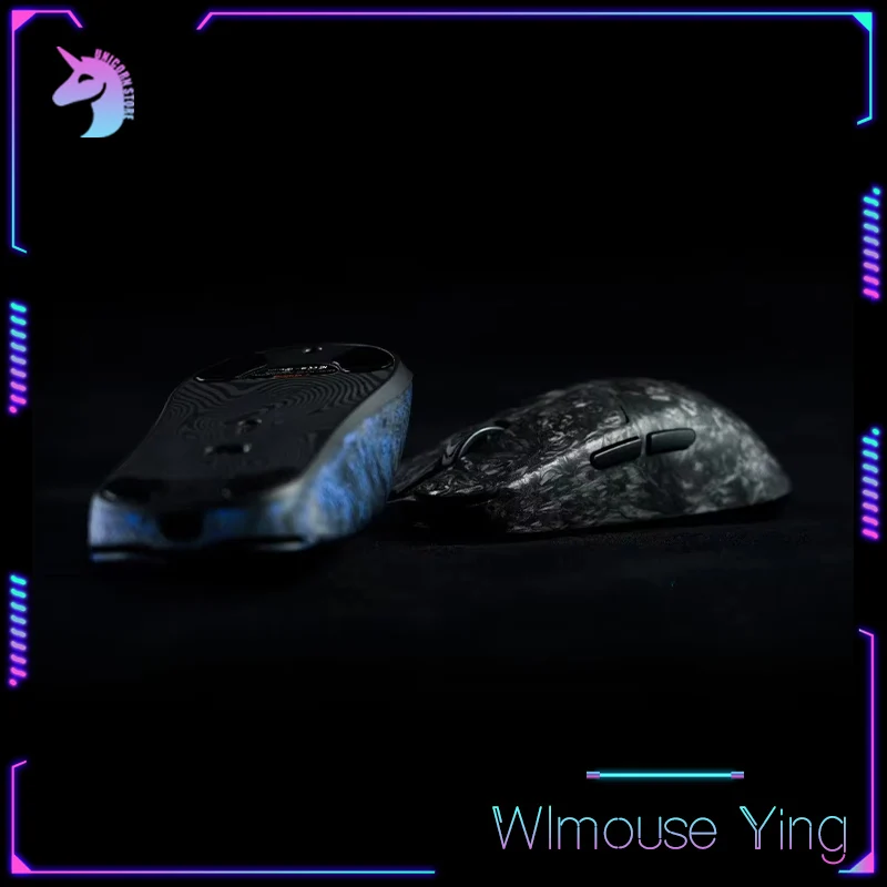 Wlmouse Ying Wireless Mouse Dual Mode Wired Wireless 2.4G Gaming Mouse PAW3950HS 8K Forged Carbon Customized Mouse PC Gamer Gift