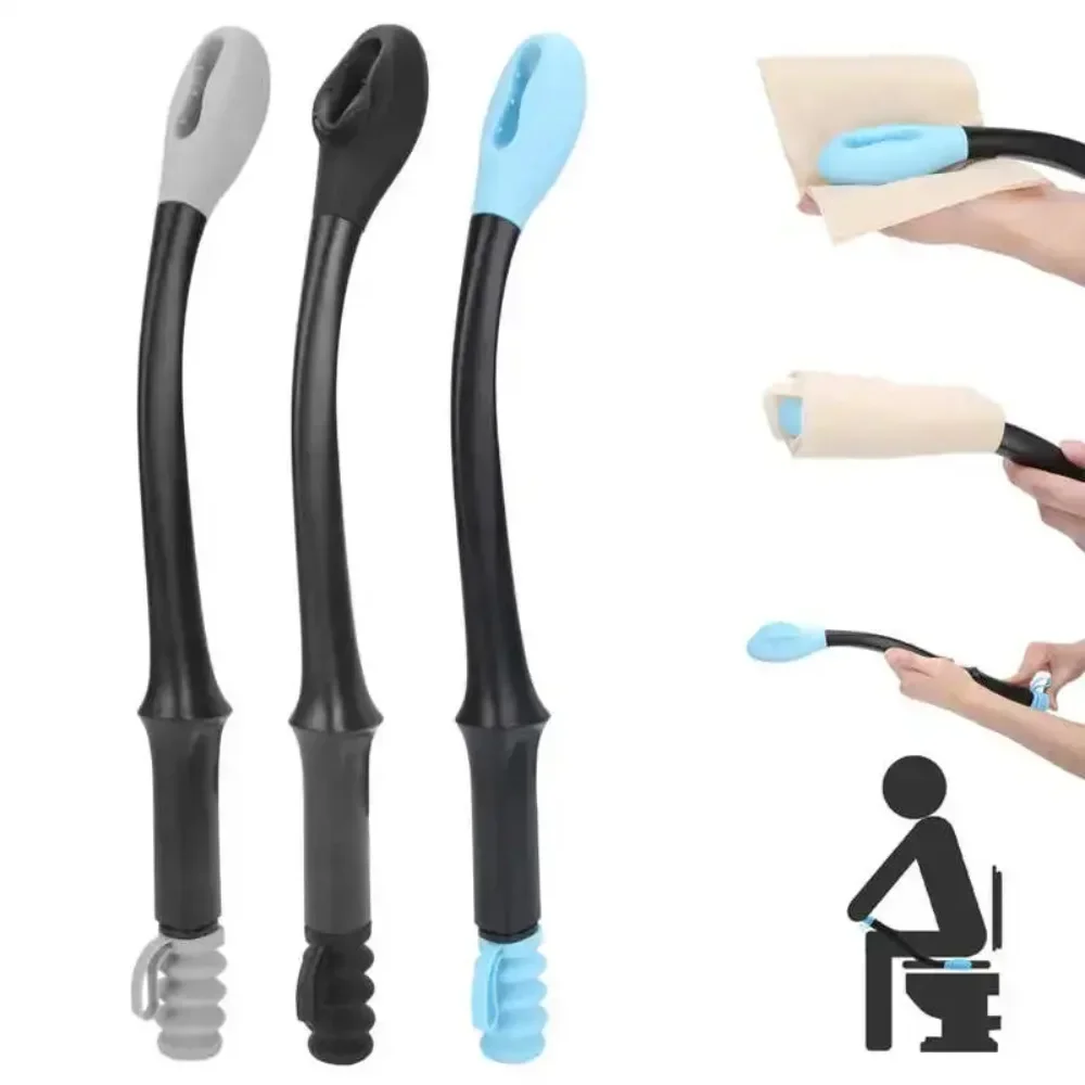 Portable Anti Skid Handle Tissue Grip Replace Finger Wiping Handle Bottom Wiper Toilet Paper Tissue Self Wipe Aids Toilets Tools