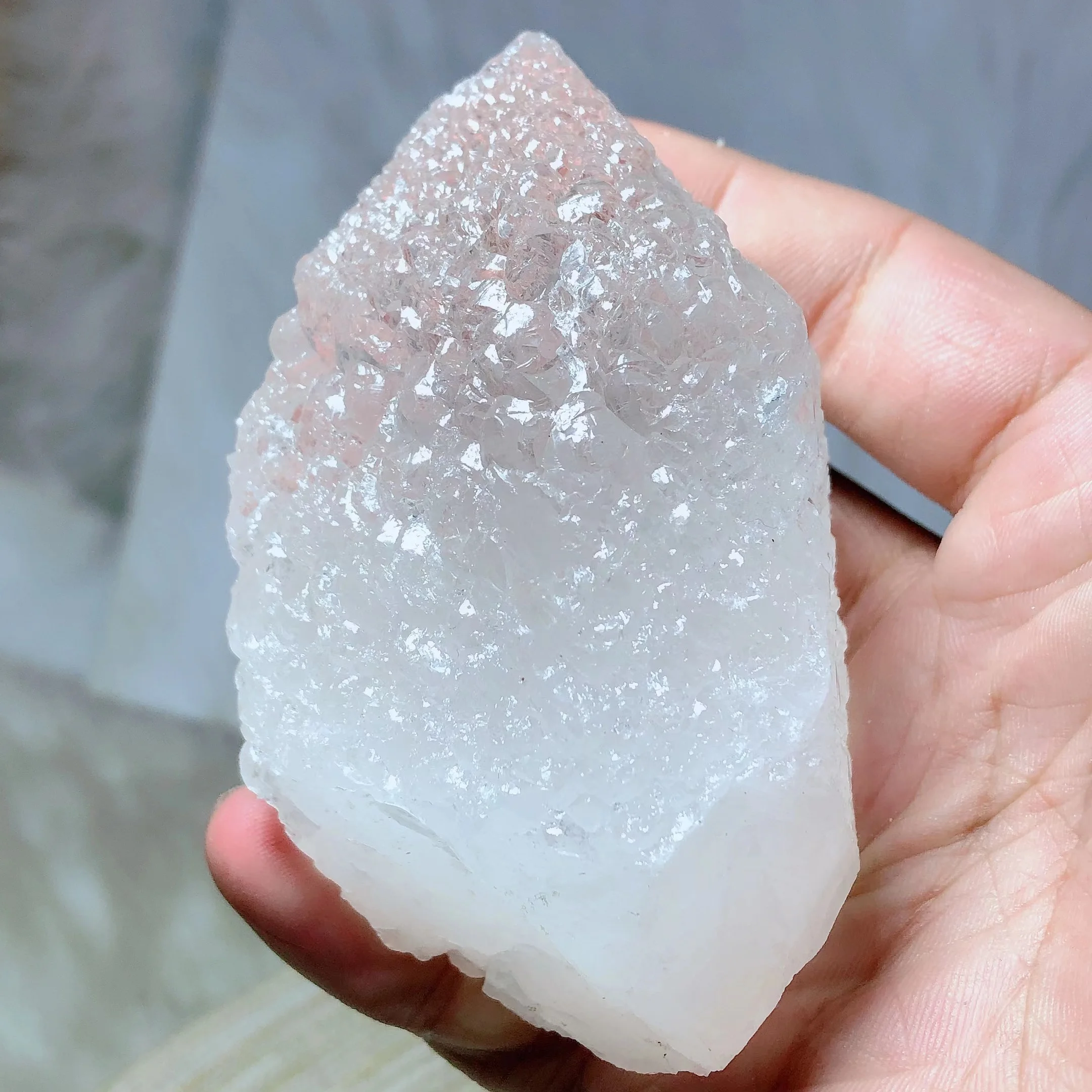 Healing Natural Crystals Buddha's Head Clear Quartz Specimen Raw Stone Gemstones Home Decorations Room Decor Mineral Gift