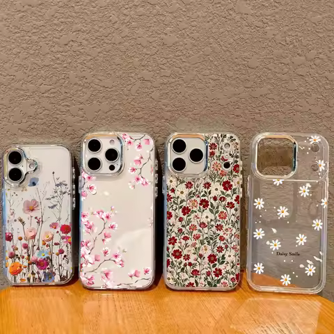Floral Flower Print Case For OPPO 14F 13F 12F 11F 11 13 Pro 5G 5 6 Lite A6X A3 A5 Pro A5X A38 A18 A53 A96 A78 A77 A57 A58 A78