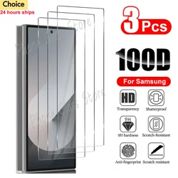 3PCS Tempered Glass For Samsung Galaxy Z Fold 6 5 4 3 HD Clear Premium Front Screen Protector For Samsung Z ZFold 6 5 Fold5 Film
