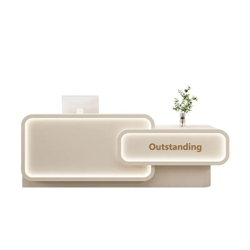 

Изысканная стойка регистрации красоты Европейская простая гламурная стойка регистрации для хранения Премиум-дизайн Theke Empfang Офисная мебель