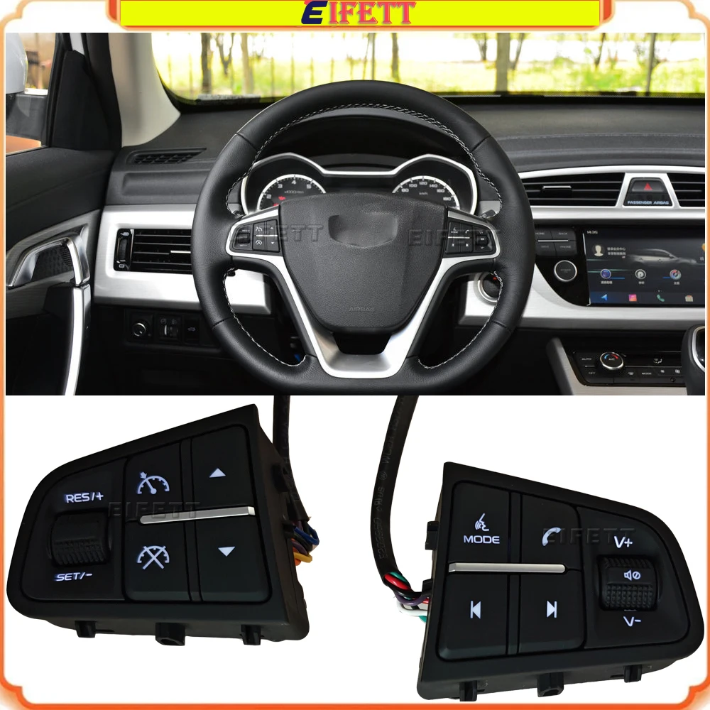 For 2016-2018 Geely Atlas Boyue NL3 SUV Proton X70 Emgrand X7 Sports Multi Function Steering Wheel Switch Phone Cruise Button