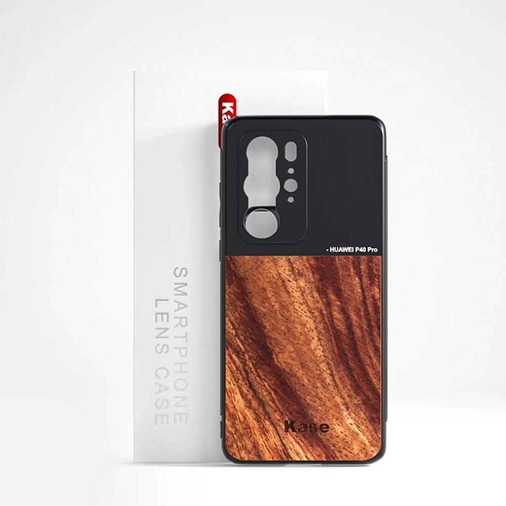 Kase M17 Phone Lens Mount Protective Wooden Case for Huawei P40 Pro / Mate 20 & All 17mm Thread External Smartphone Lens