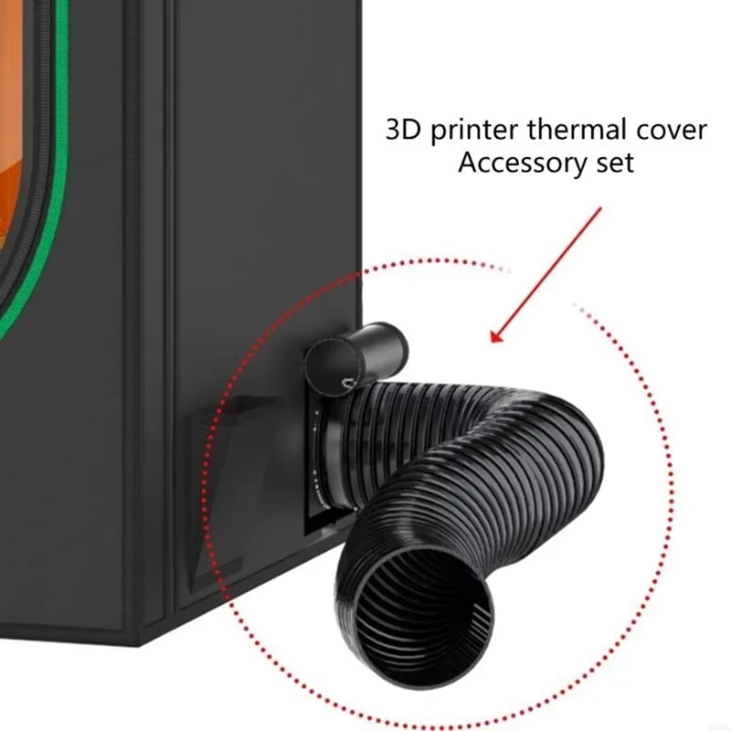 Super Sale 3D Printer Enclosure 800x800x250mm with Exhaust Fan Interface, Fire Retardant Fume Extraction Tent