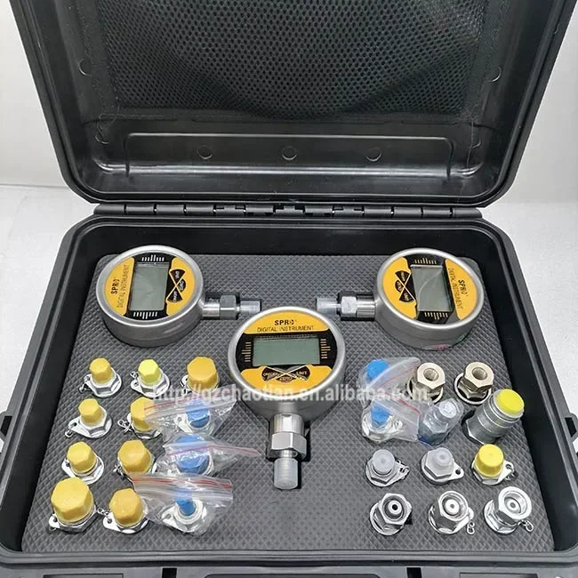 

Digital hydraulic pressure gauges set hydraulic pressure test kit excavator pressure gauge for construction works available