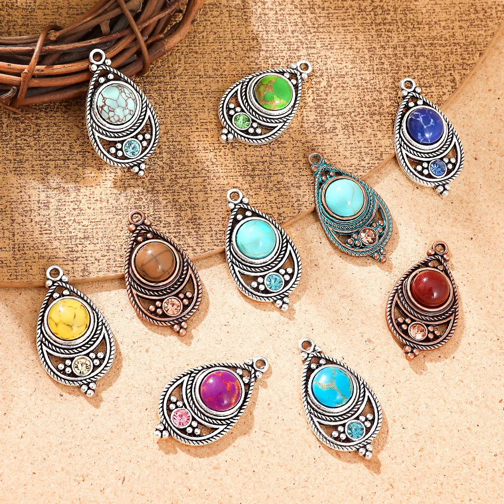Vintage Fashion Earrings - 2026 New Vintage Ethnic Bohemia Stone