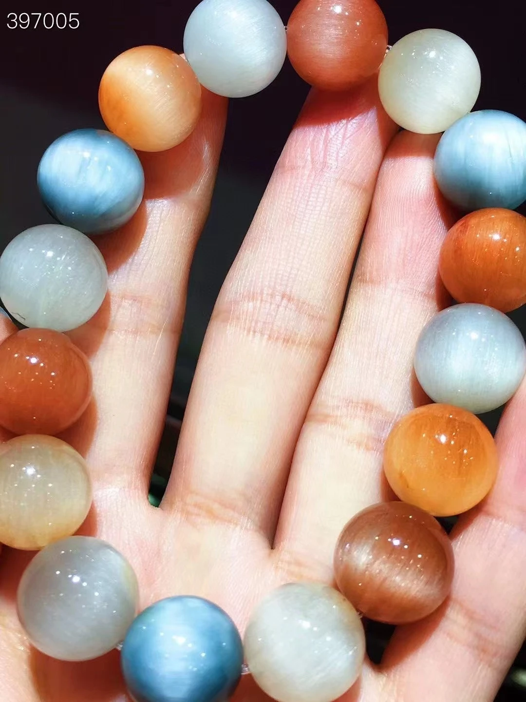 

Natural Colorful Rutilated Quartz Bracelet 13.4mm White Green Rutilated Clear Round Beads Women Man Bracelet AAAAA