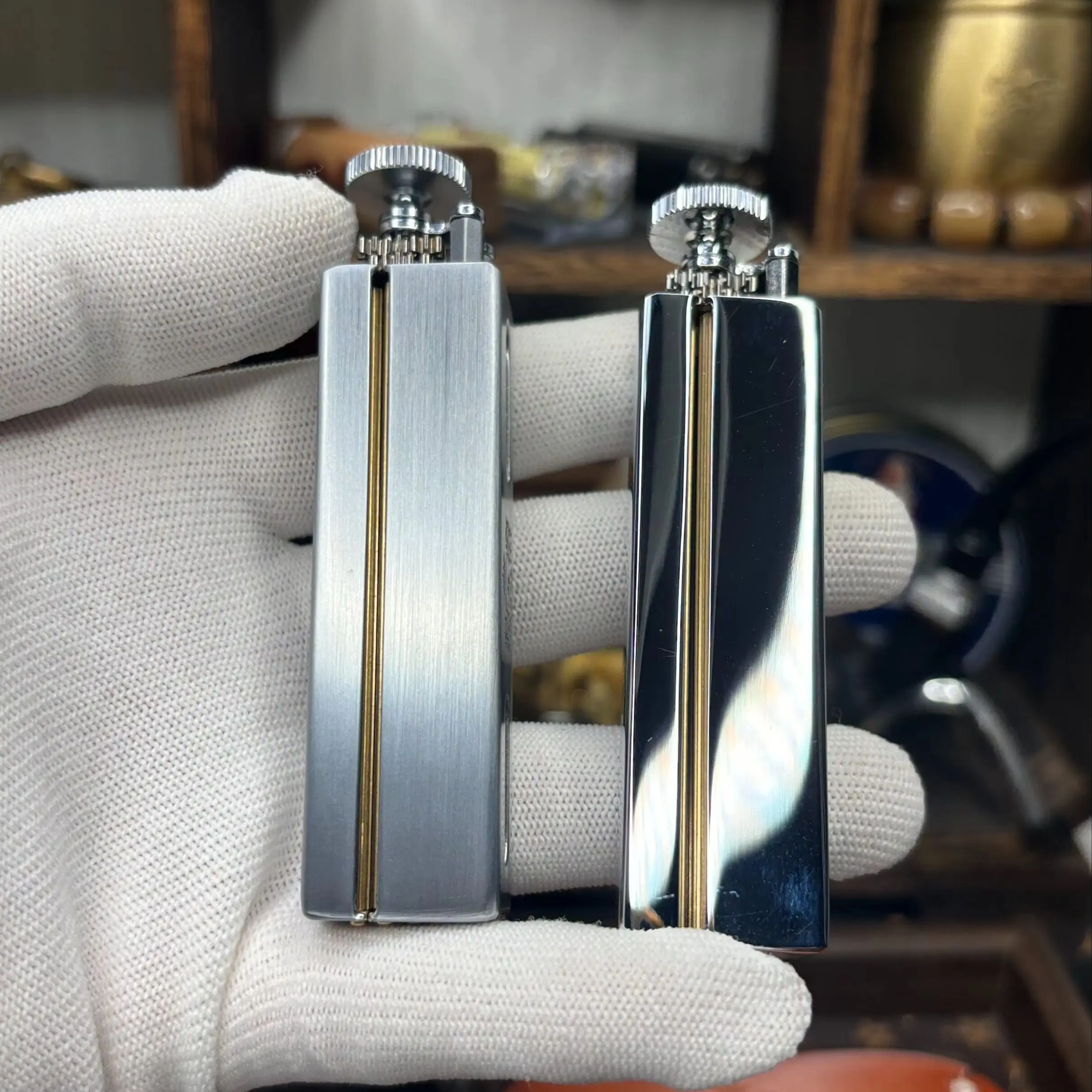 φ6mm Classic Solid Brass Cigaretts Rolling Machine Slim Smoke Hand Manual slim Tobacco Roller Handmade Can Fit 70mm Rollie Paper - view 3