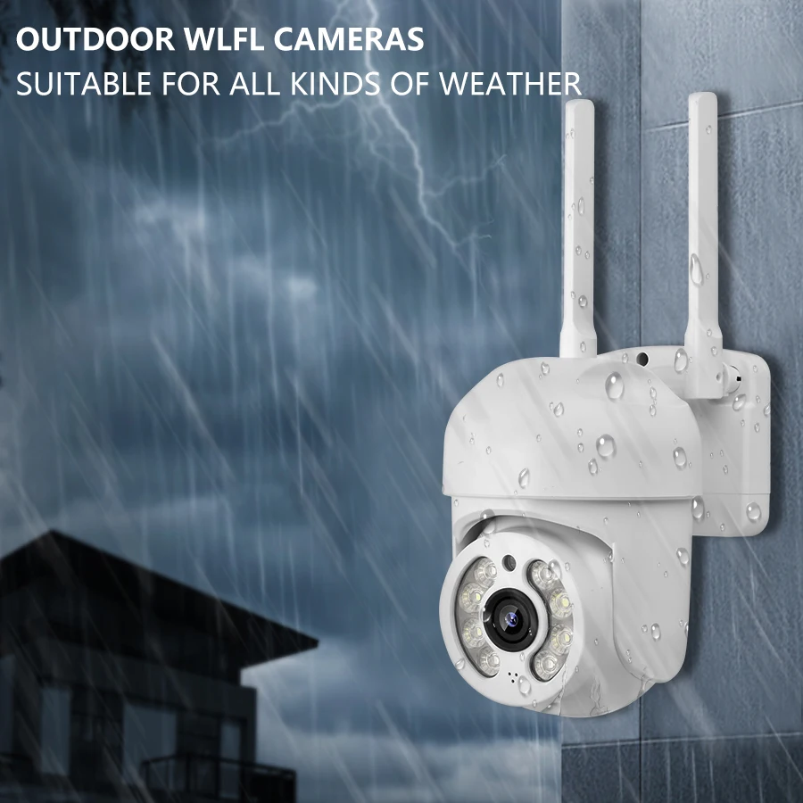 2MP Outdoor WIFI Camera Berry IoT Wireless Network Security Monitoring Camera PTZ Automatic Tracking CCTV Two-Way Voice ICSEE