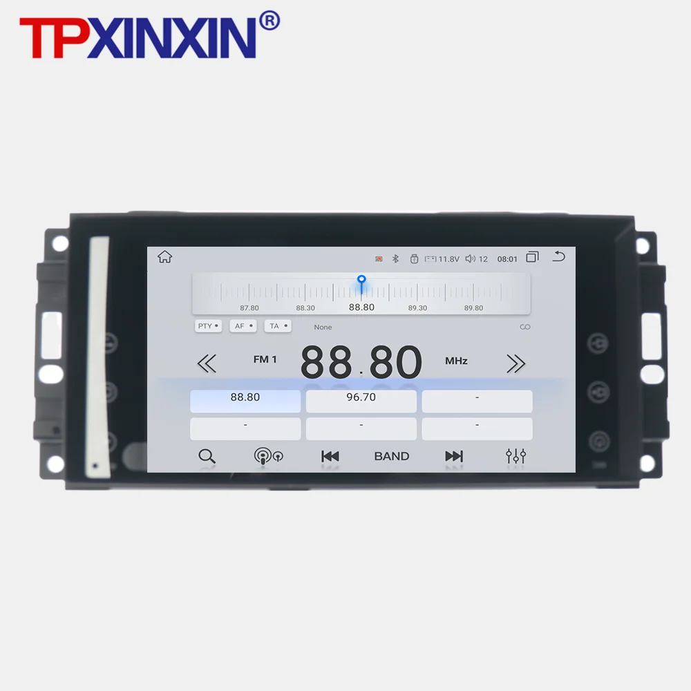 شاشة 7 بوصة عالية الدقة لسيارة جيب جراند شيروكي 2005-2009 راديو السيارة CarPlay أندرويد 14 تحديث مشغل وسائط متعددة وحدة رأس الملاحة GPS