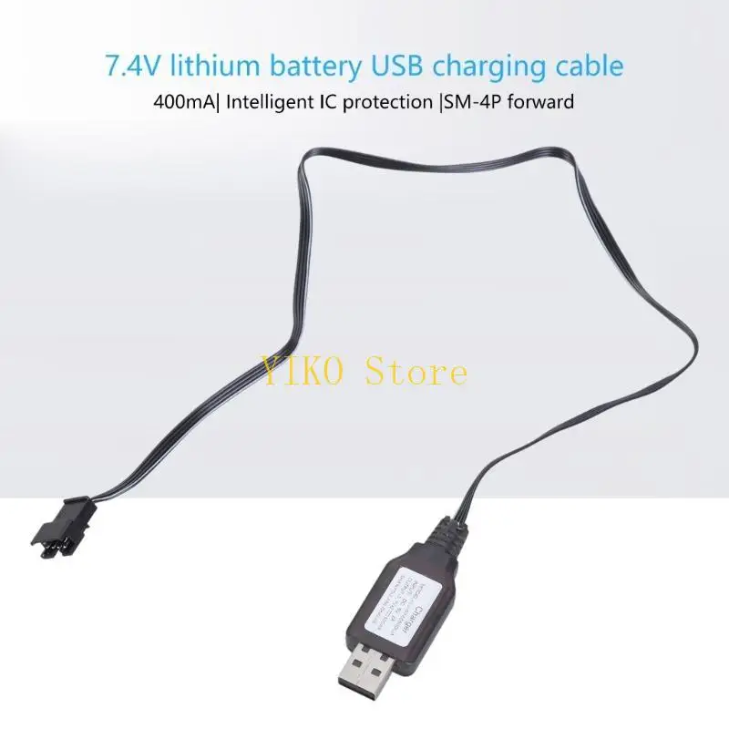 K32C USB Cord SM4P USB Charging Cable For 7.4V Lithium Batteries In RCModels
