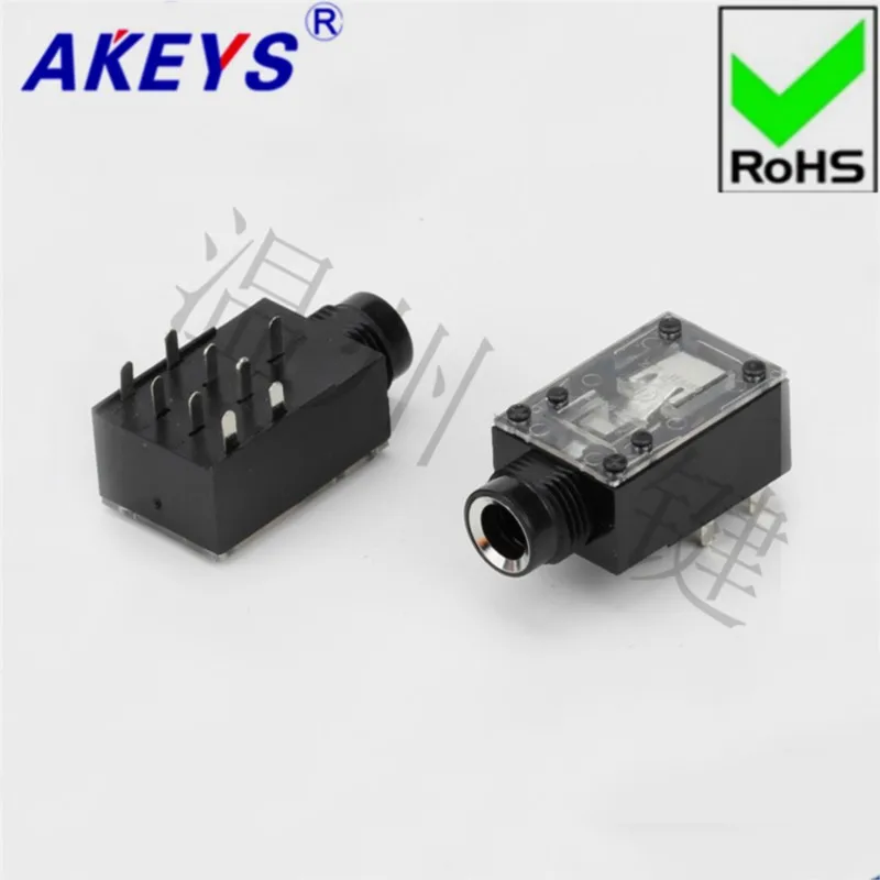 10 PCS 6.5MM stereo 6.35.106.9 microphone headphone socket