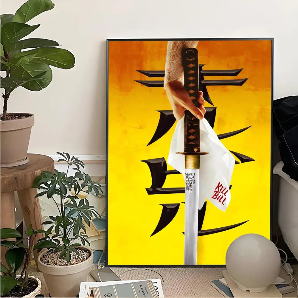 Hot Movie Kill Bill Painting Calligraphy For Art Printing Decoration Painting Cinema Art Poster Home Wall Decoration Frameless