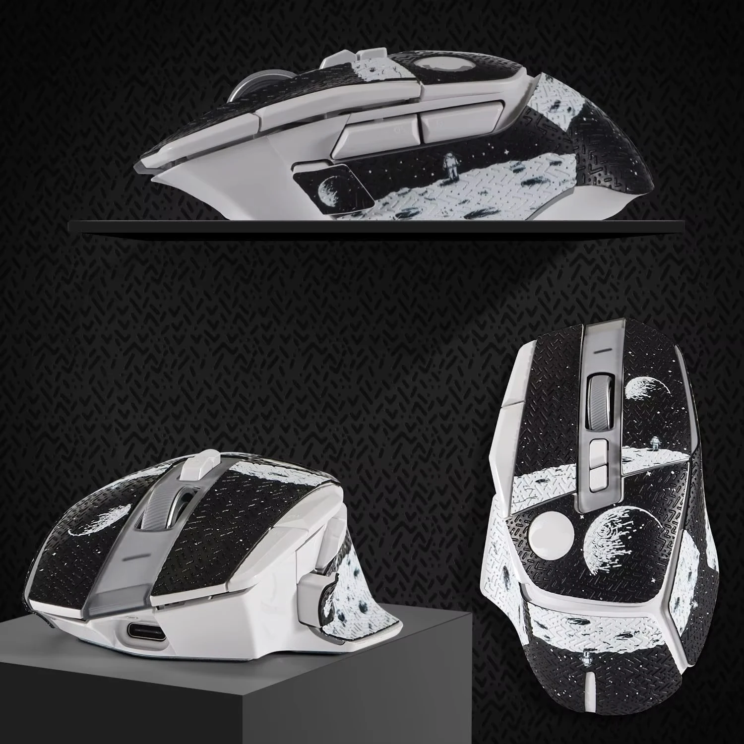 Ucons Anti-Slip Mouse Grip Tape for Logitech G502X/G502 X Plus/G502 X Lightspeed Skin Self-Adhesive Pre-Cut Mouse Sticker