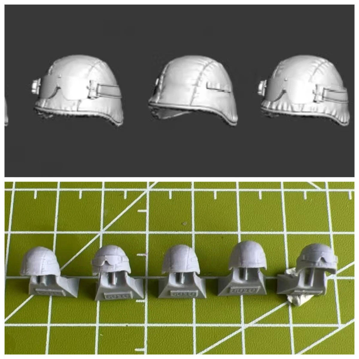 

1:35 Die Cast Resin Model Kits, Soldier Model Helmets Replacement and Modification Unpainted