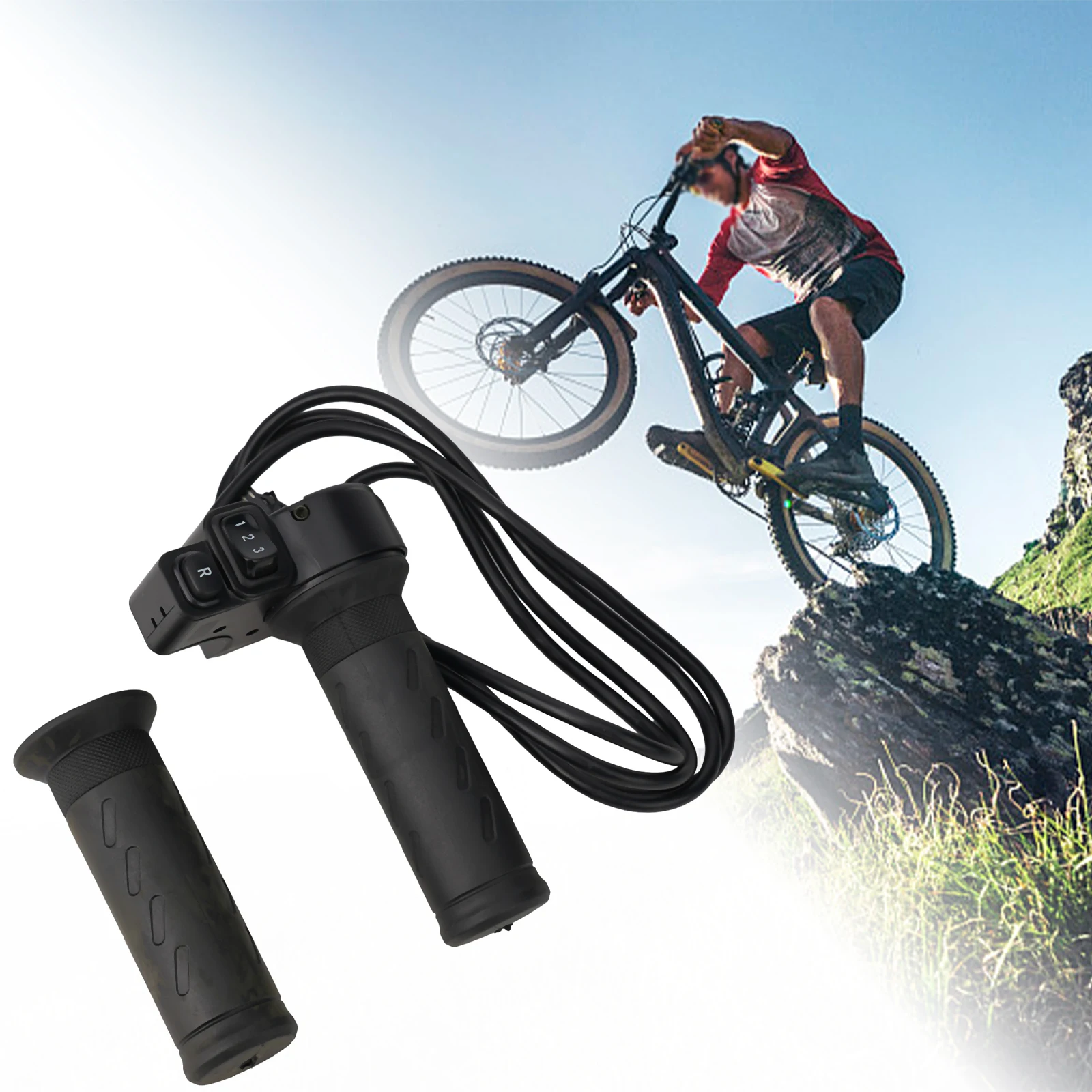 

1Pair 3 Speed EBikeTwist-Speed Throttle Ebike Right/Left Handle Helf Twist-Throttle 24V 36V 48V 72V For Electric-Scooter Bicycle